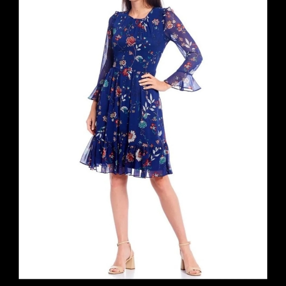 Calvin Klein Bell Sleeve Dress NWT